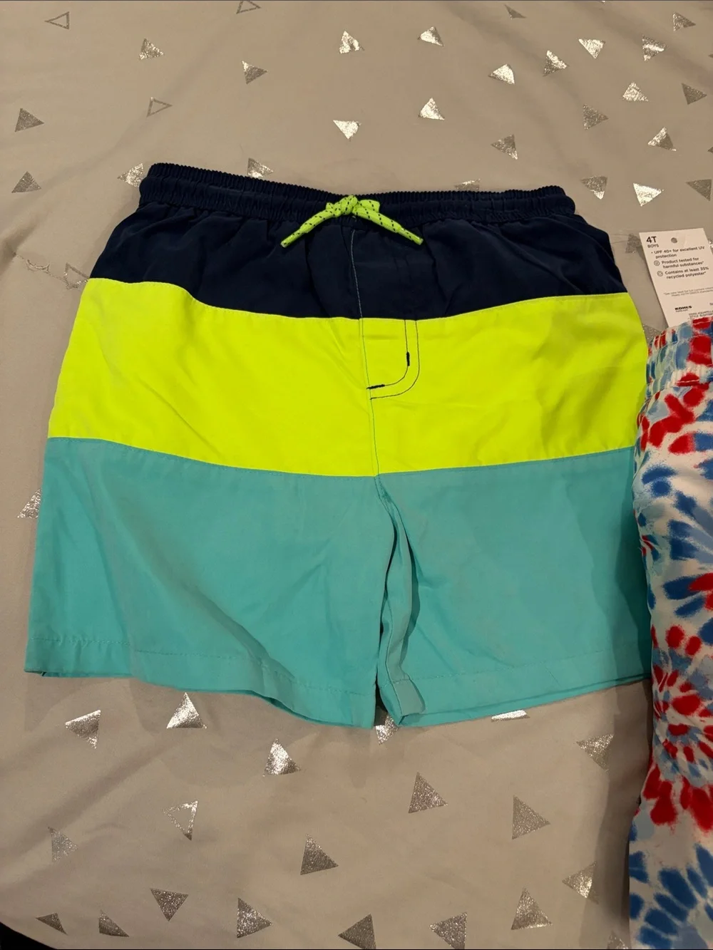 NWT set of two toddler swim trunks